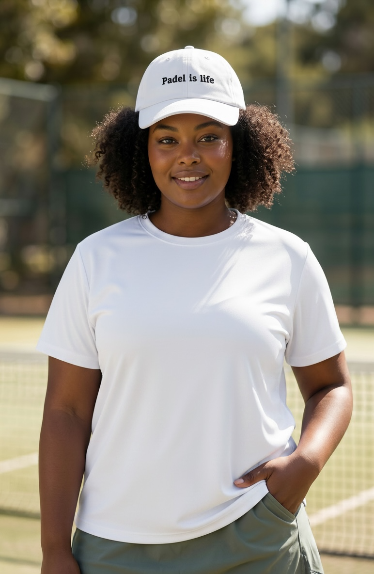 Padel is life Signature Cap — White