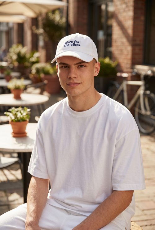 Here for the vibes cap