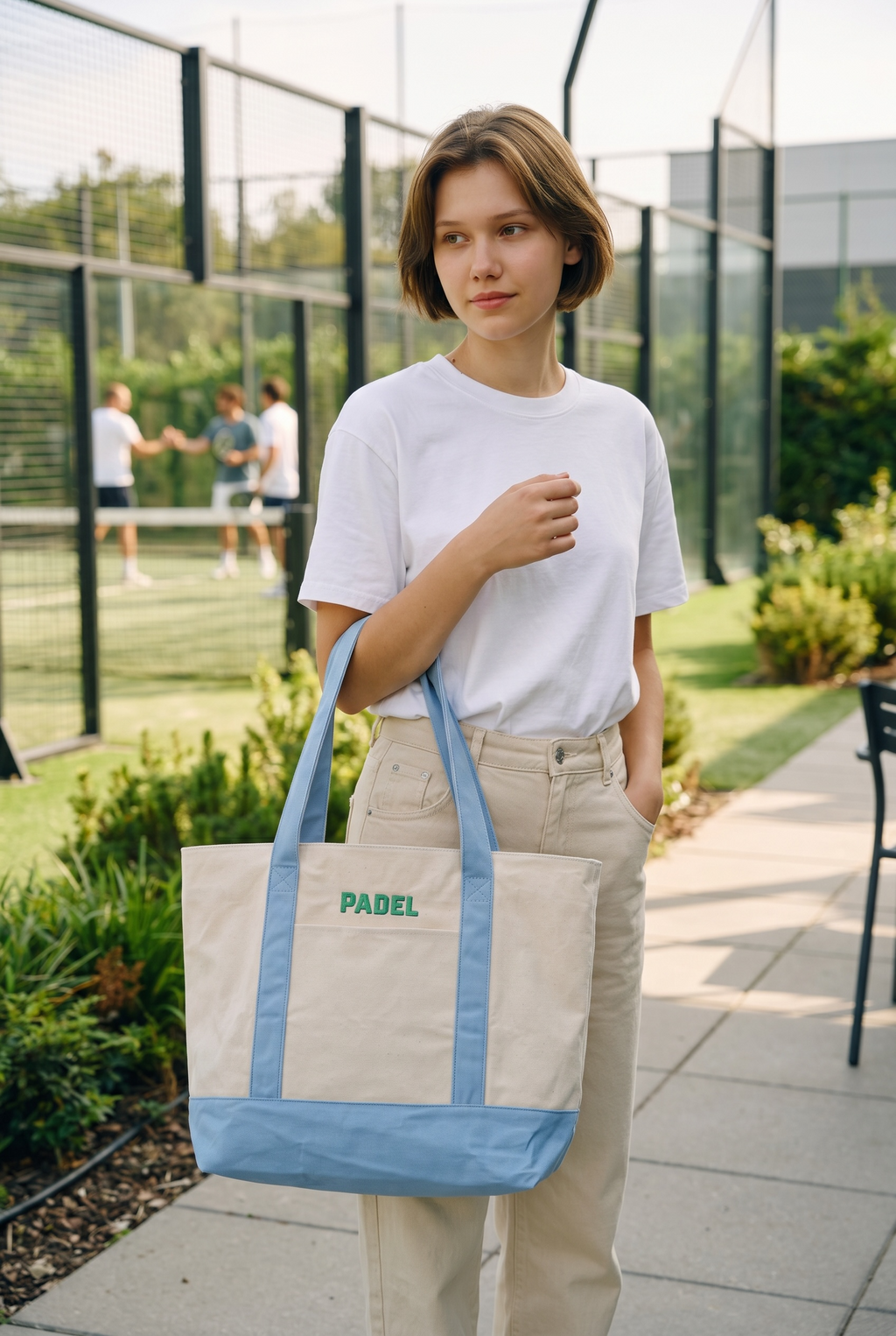 Padel tote bag - Light blue