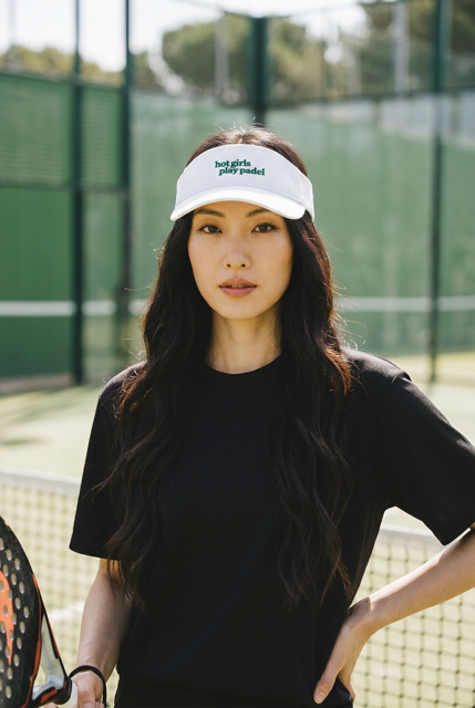 Hot girls play padel Visor - White