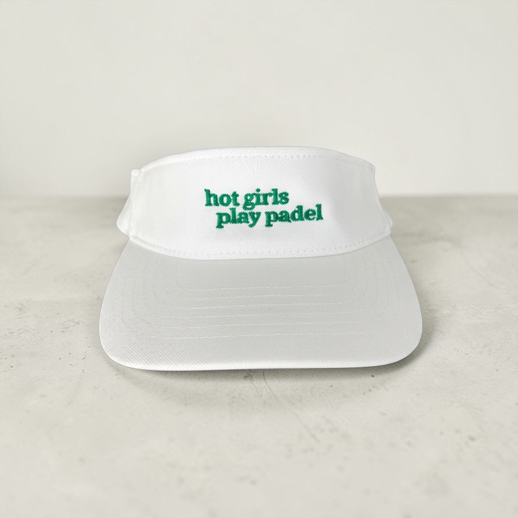 Hot girls play padel Visor - White