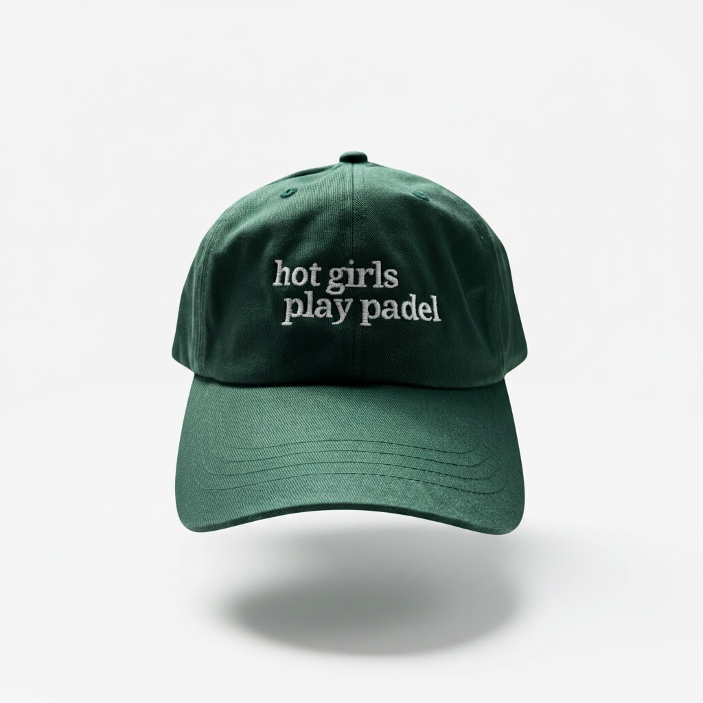 Hot girls play padel Cap - Dark green