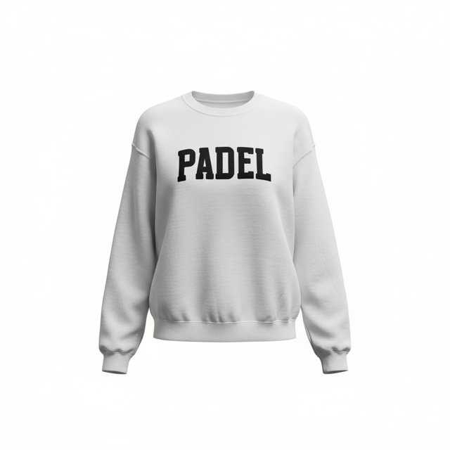 Padelista Court Crewneck — White