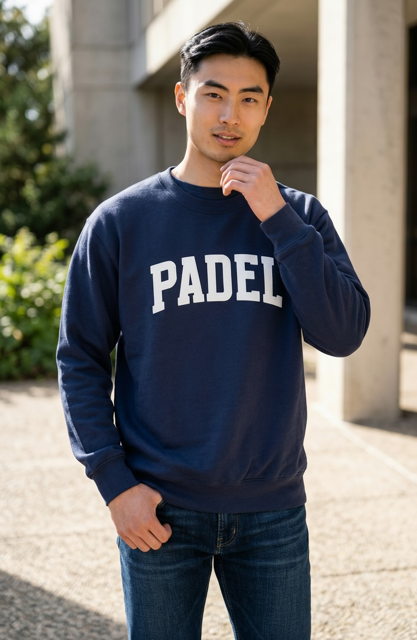 Padelista Court Crewneck — Navy