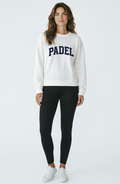 Padelista Court Crewneck — White